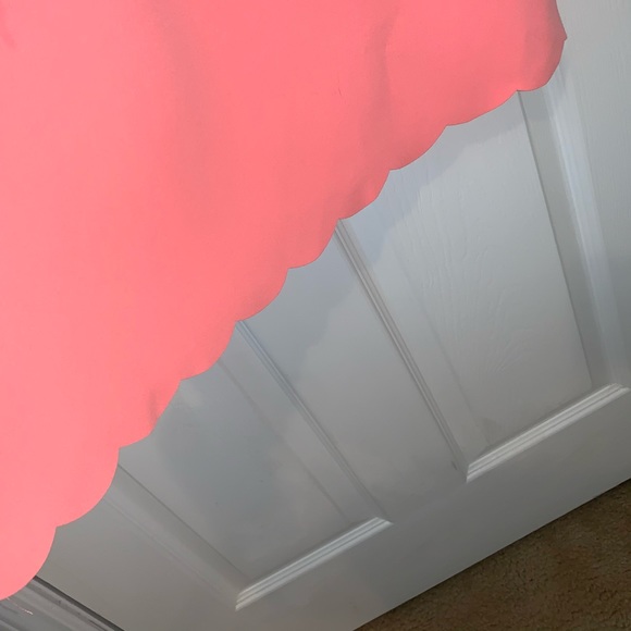 LOFT Pink Scallop Dress Size 4 Petite - Picture 10 of 11